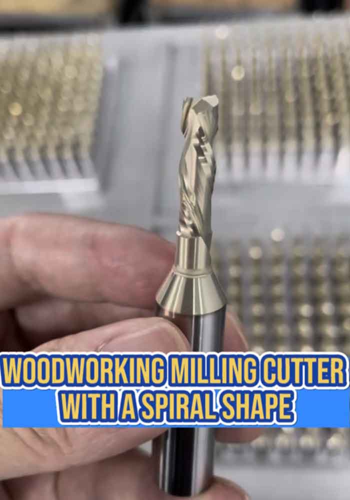 KWS woodworking milling cutter with a spiral shape