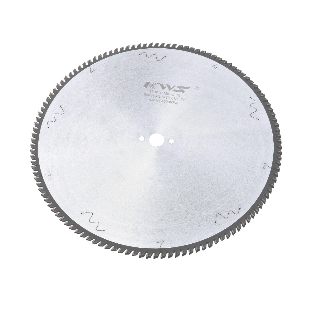 KWS 130-tooth aluminum saw blade for cutting thin aluminum profiles