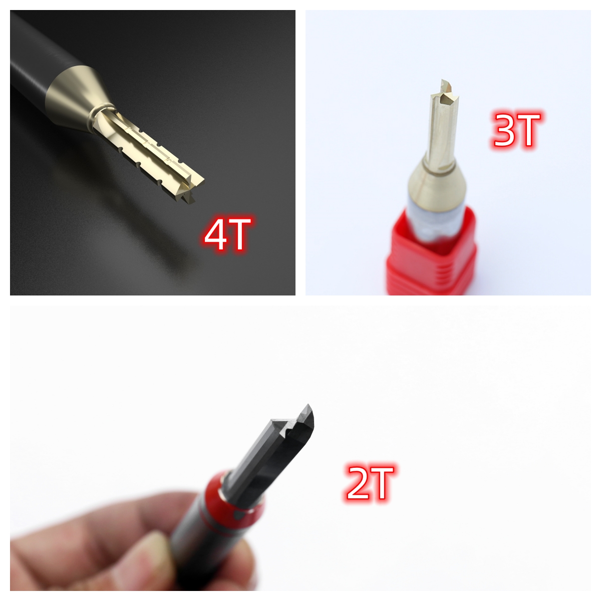 Different types of TCT roter bits