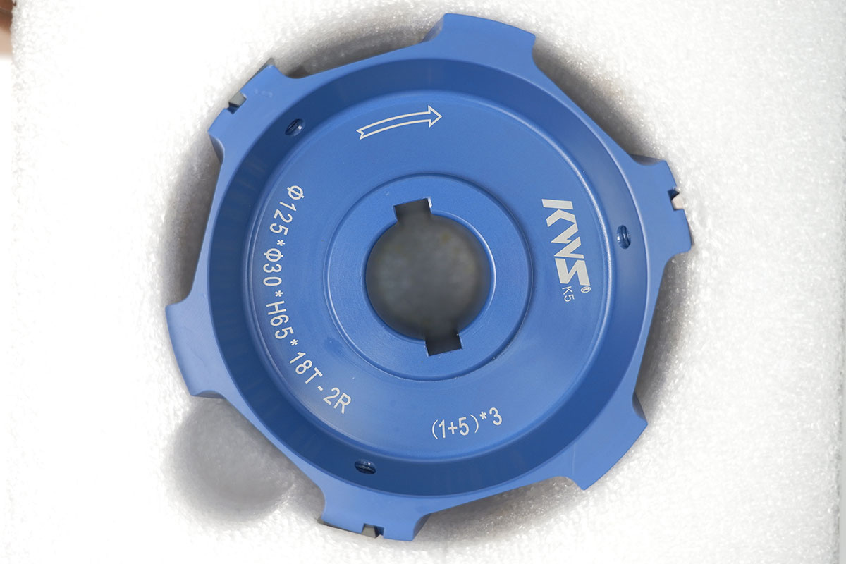 KWS 125x30xH65x18T PCD Pre-milling Cutter with Replaceable Teeth