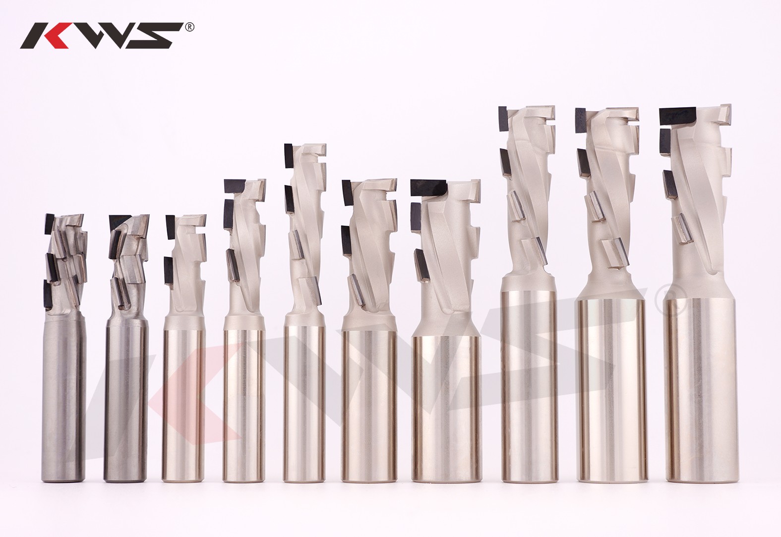 KWS 12*12*25*75 8TZ(2 2)15° Diamond Shank Router Cutter for Nesting