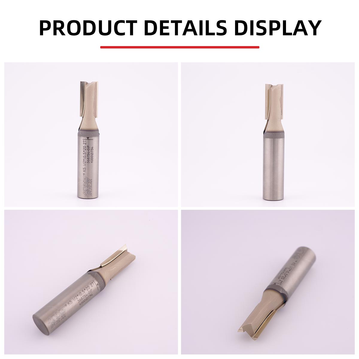 KWS K5 1/2x10.5x20 2T Straight Bit with Coated