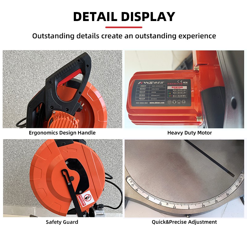 KWS 14-Inch Adjustable Chop Saw for Iron