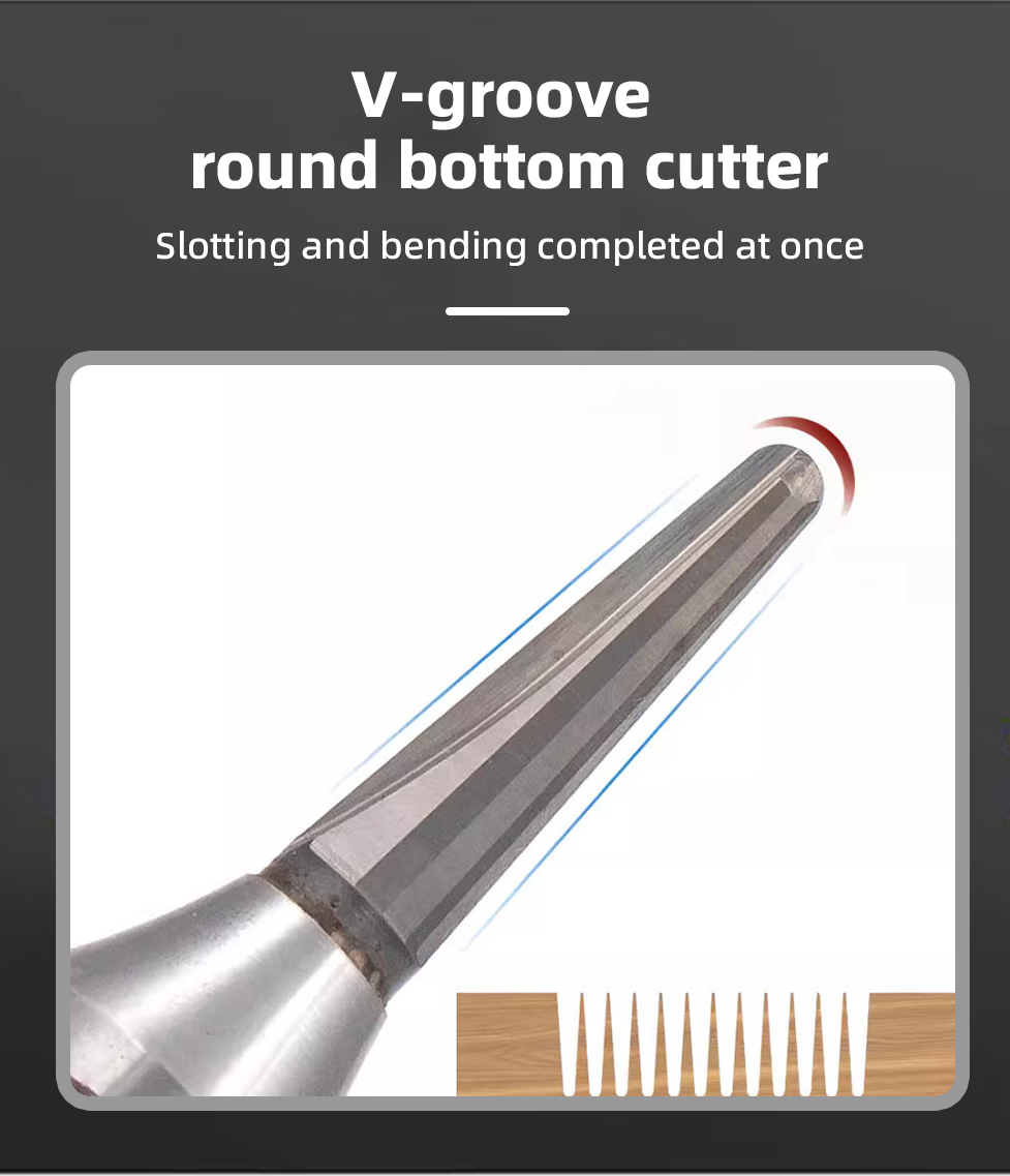 KWS V-Shaped Round Bottom Router Bit for Curved Wood Grille Grooving KWS V-Shaped Round Bottom Router Bit for Curved Wood Grille Grooving