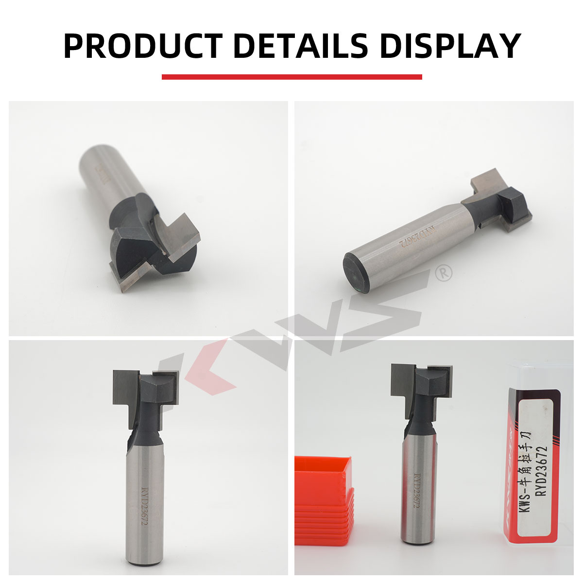 KWS Industrial TCT Handleless Drawer Router Bits for CNC Machines | Cabinet Door