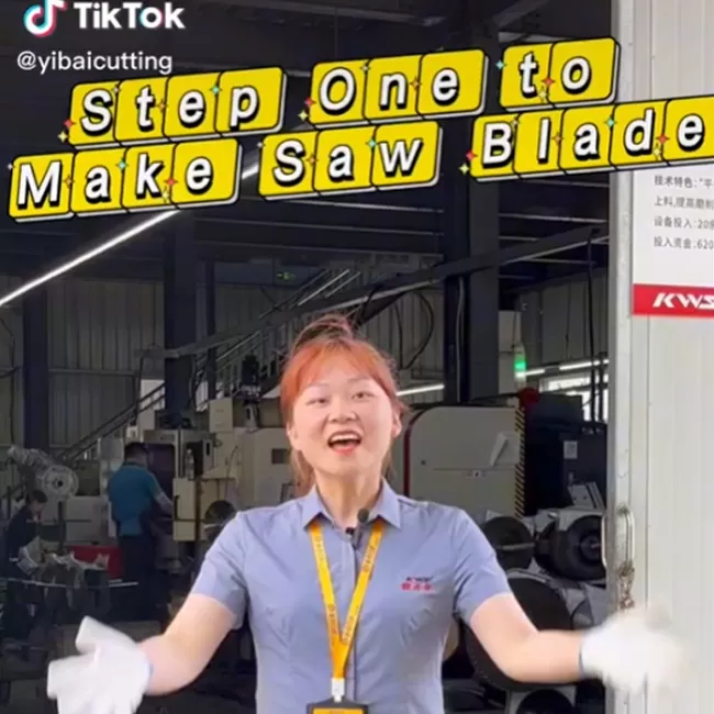 Step one to make saw balde