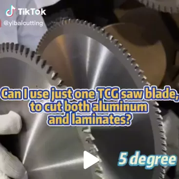TCG saw blade can both cut aluminum and@laminates or not