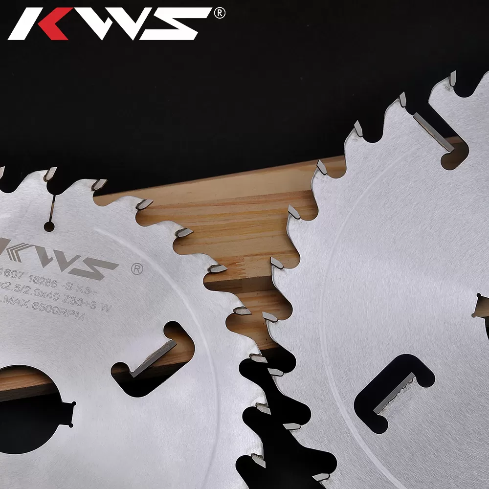 Manufacture wood panel 305mm multi ripping tct circular saw blade with Rakers for multiripping machine
