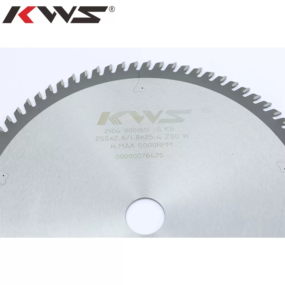 KWS TCT Thin-kerf Cutting Saw Blade for Cutting Solid Wood/Valuable Timber/Panels/Acrylic/Plastic/Organic