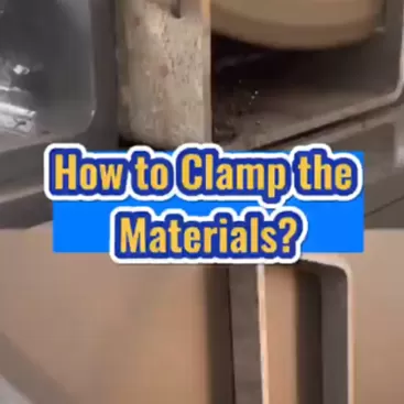 How to clamp the material to guarantee the cold saw blade's cutting efficiency