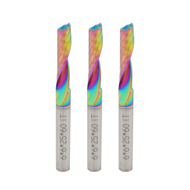 6x6x25x60 seven-color profiling milling cutter for aluminum honeycomb panels