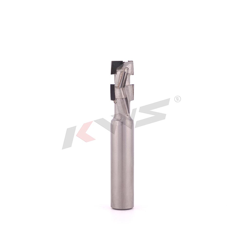KWS 12*12*25*75 8TZ(2+2)15° Diamond Shank Router Cutter for Nesting