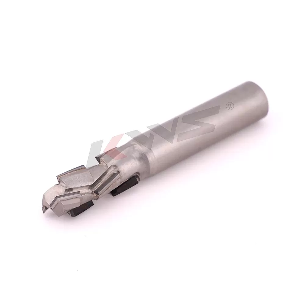 KWS 12*12*25*75 8TZ(2+2)15° Diamond Shank Router Cutter for Nesting