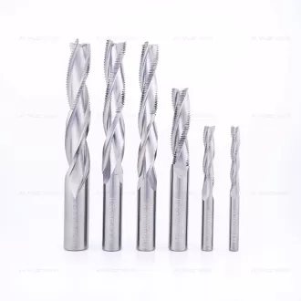 KWS 10*10*50*100 3T Solid Carbide Rough Spiral Milling Cutter for Door Lock Holes