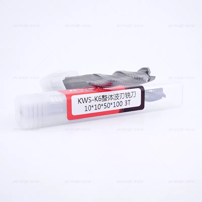 KWS 10*10*50*100 3T Solid Carbide Rough Spiral Milling Cutter for Door Lock Holes