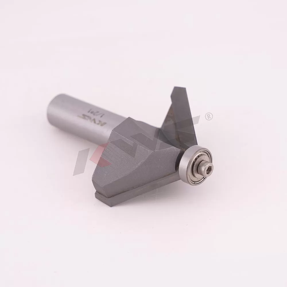 KWS Carbide Tipped 45° 1/2x1 Chamfer Router Bit for Edge Forming