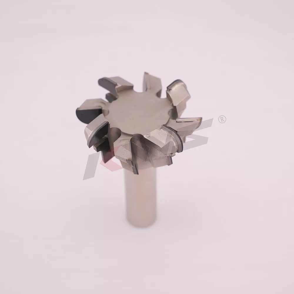 KWS 1/2x45xH18xZ4+4 R5.5 R PCD router bit for milling the handleless door