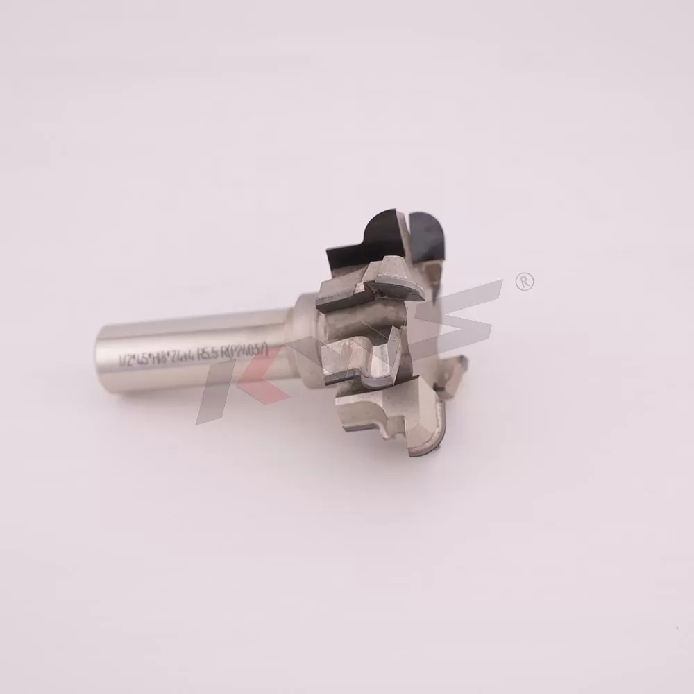 KWS 1/2x45xH18xZ4+4 R5.5 R PCD router bit for milling the handleless door