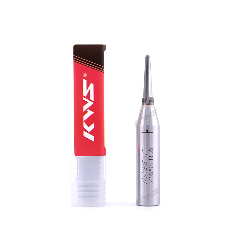 KWS V-Shaped Round Bottom Router Bit for Curved Wood Grille Grooving