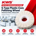 KWS KDT Edgebanding Machine Polishing Wheel S-Type Cotton Sisal Plastic Core Polishing Wheel